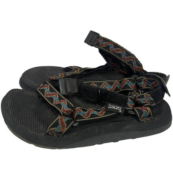 Teva Shoes - Teva Patterned Velcro Strap Outdoor Comfort Hiking Sandals